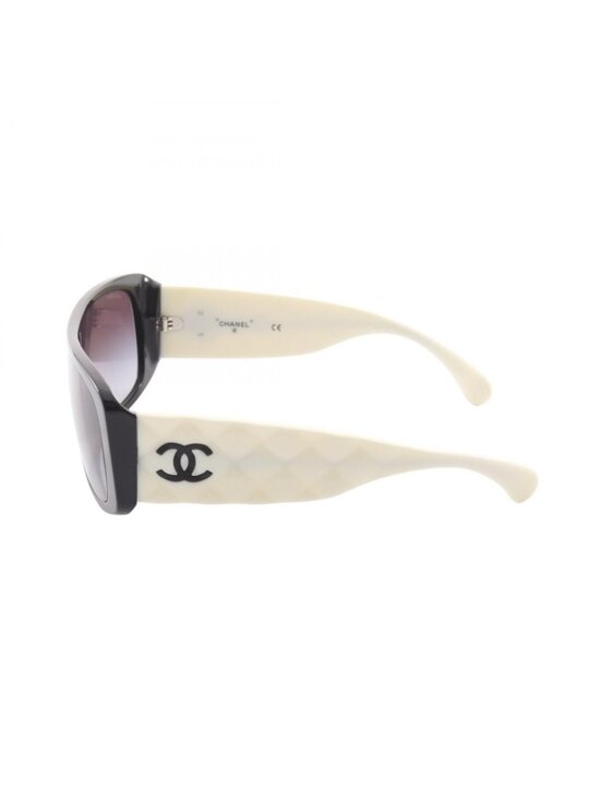 Chanel Sunglasses Quilted Gradient Lens Shield Eyewear